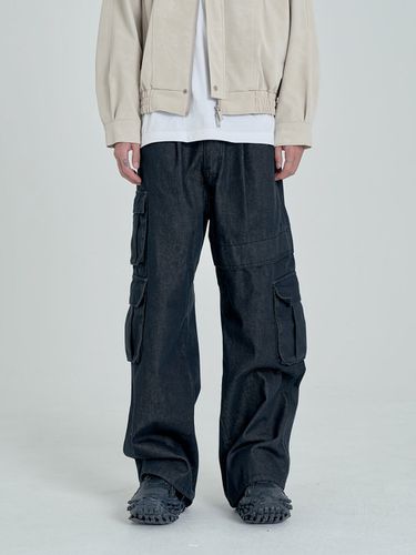 Non-Fade Wide Cargo Pant - Black - inexcis - Modalova