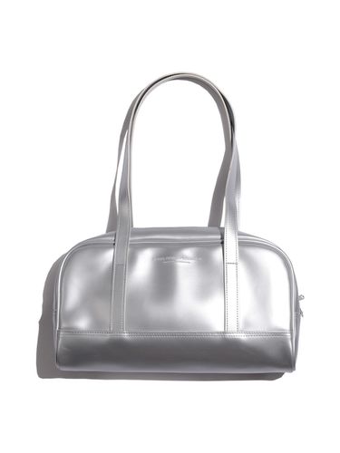 Leather Sports Shoulder Bag_Silver - PIECEMAKER - Modalova