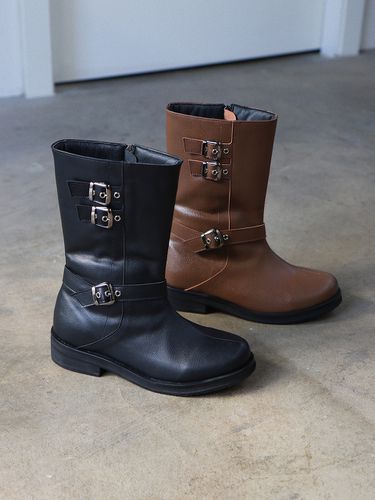 Day Buckle Biker Boots (2 Colors) - eee - Modalova