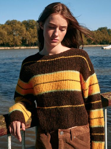 Hairy Stripe Pullover_2 Color - on&on - Modalova