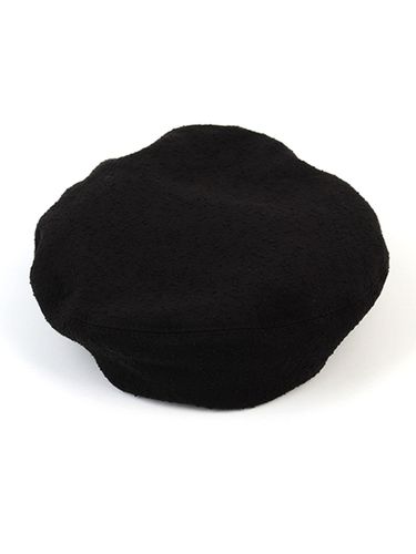 Belted Knit Beret - Black - Universal chemistry - Modalova