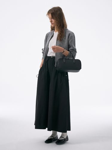 String Flare Skirt_Black - Lamerei - Modalova