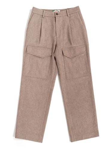 Cargo Wool Pants (Brown) - IOEDLE - Modalova