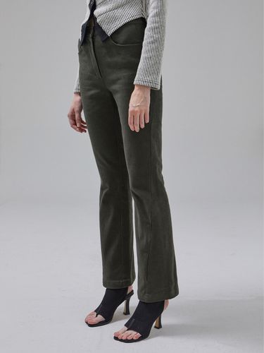 Slit Flare Cotton Pants (2colors) - VITALSIGN - Modalova