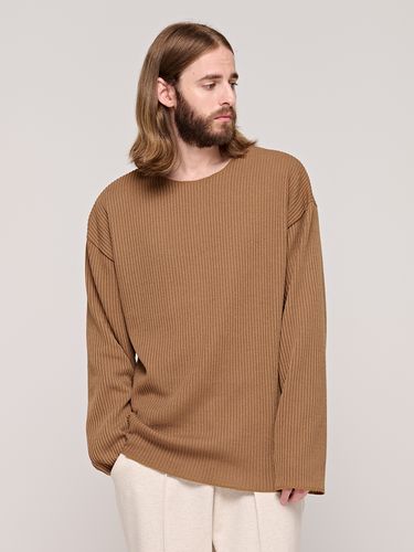 Semi Incision Round Knit Sweater - CARGOBROS - Modalova