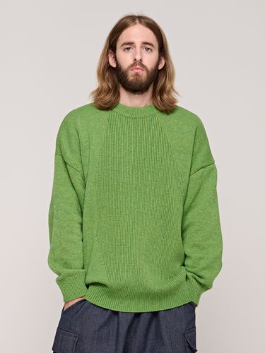 Oversized Washed Knit Sweater _ - CARGOBROS - Modalova