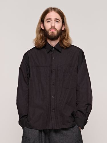 Nylon Lined Shirt Jacket _ Black - CARGOBROS - Modalova