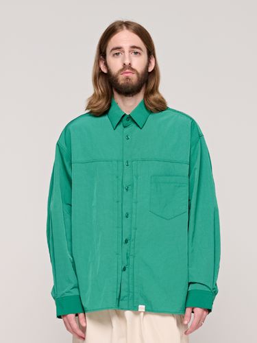 Nylon Lined Shirt Jacket _ Green - CARGOBROS - Modalova