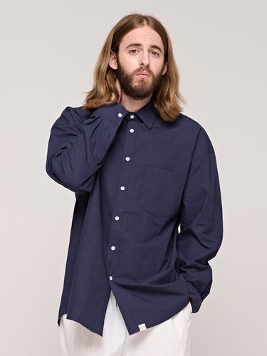 Bio Washing Soft Shirt _ Navy - CARGOBROS - Modalova