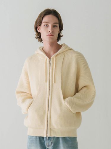 Two Way Knit Hoodie Zip Up - INDUST - Modalova