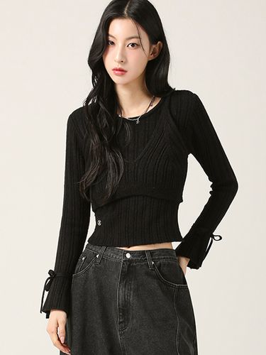 Isabel Layered Knit (Black) - AVANDRESS - Modalova