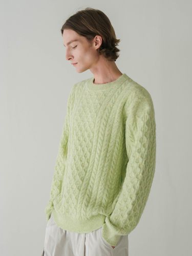 Fisherman Mohair Round Knit Top - INDUST - Modalova