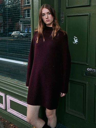 Turtleneck Wool Knit Mini Dress_2 Color - on&on - Modalova