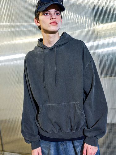 Heavyweight Double Cotton Pigment Hoodie - EASY NO EASY - Modalova