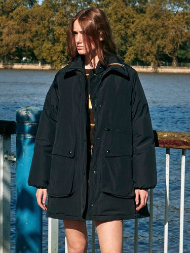 A-line Mid-length Down Jacket_Black - on&on - Modalova