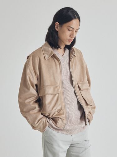 Classic Suede Jacket [Beige] - Analogmood - Modalova