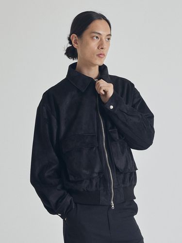 Classic Suede Jacket [Black] - Analogmood - Modalova