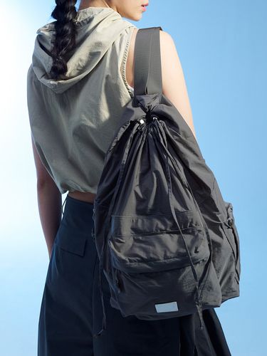 Drawstring Backpack_Grey - FENNEC - Modalova