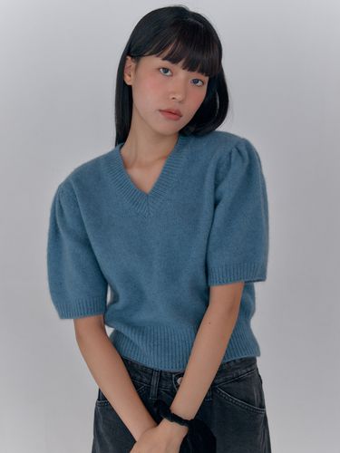 Jolie Knit Top - Blue - LEMEME - Modalova