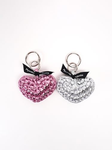 Metal Tong Tong Heart Key Ring_2 Colors - MystiKotita - Modalova