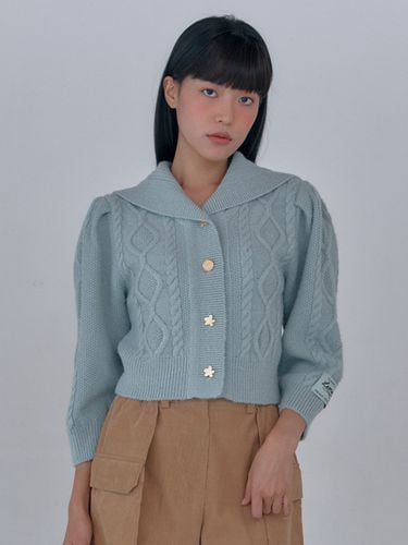 Sailor Cable Cardigan - LEMEME - Modalova