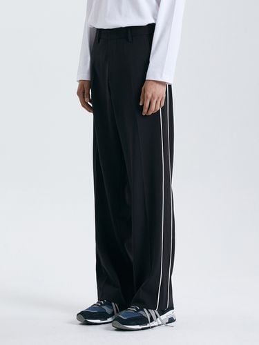 Wide Fit 4 WAY Stretch Track Slacks_Charcoal - TNGT - Modalova