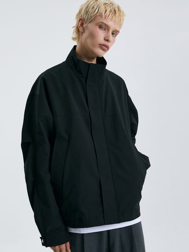 Black Overfit High Neck Shell Parka - TNGT - Modalova