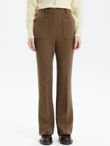 Pocket Boot-Cut Pants (Brown) - HAE BY HAEKIM - Modalova