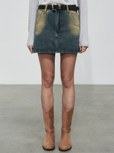 S Mini Denim Skirt - Blue - NICK&NICOLE - Modalova