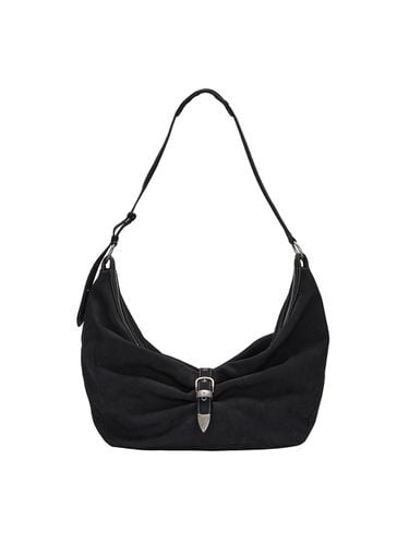 Belted Hobo Bag_Black Nubuck - MARGESHERWOOD - Modalova