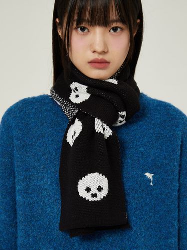 Pixel Graphic Scarf _ Black - WAIKEI - Modalova