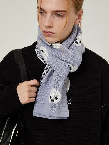 Pixel Graphic Scarf _ Sky Blue - WAIKEI - Modalova