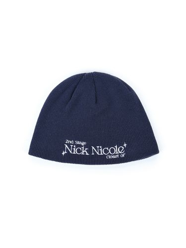 Blink Logo Lettering Beanie_Navy - NICK&NICOLE - Modalova