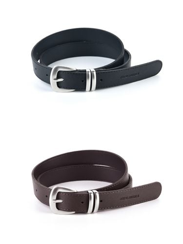 Nicole Bold Metal Leather Belt (2 Colors) - NICK&NICOLE - Modalova