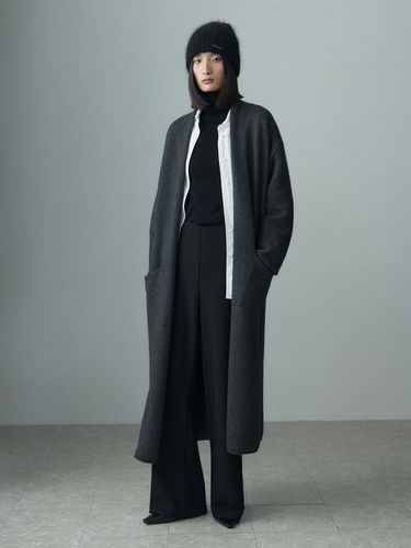 Long Cardigan_Dark Gray - RE RHEE - Modalova