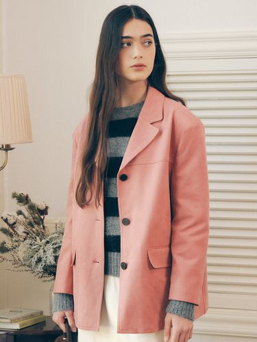 Suede Single Jacket - Deep Pink - ROLAROLA - Modalova