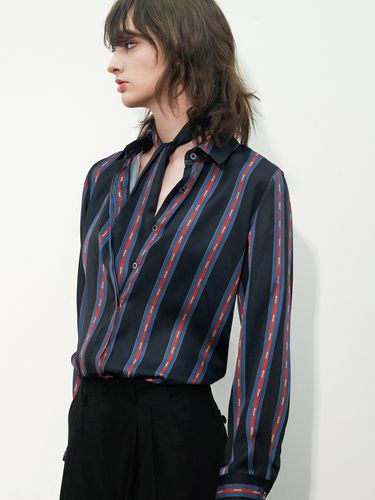 Stripe Printed Shirt - UNTAGE - Modalova