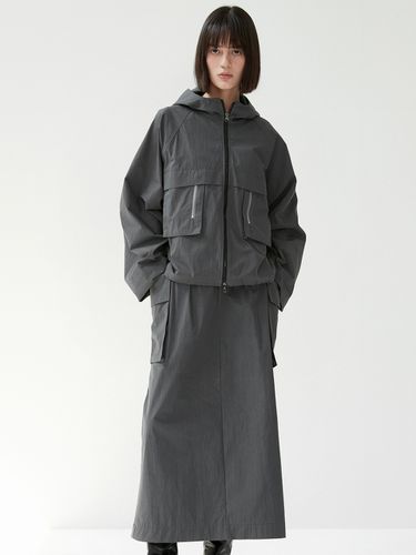 Set ] Layered Pocket Parka + Pocket Long Skirt - VOIEBIT for WOMEN - Modalova