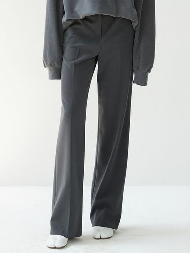 Semi Wide Slacks ( Charcoal ) VW011 - VOIEBIT for WOMEN - Modalova