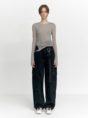 Pocket Denim Pants , Black - STUDIO TABLE - Modalova