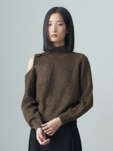 Highneck Cutout Shouler Sweater - RE RHEE - Modalova