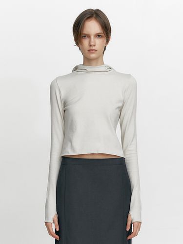 Turtle Neck Hood Knit - STUDIO TABLE - Modalova