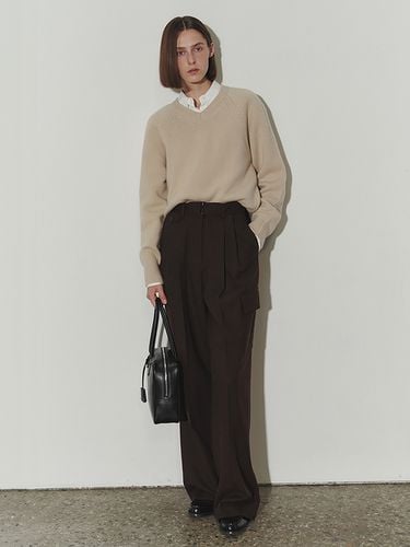 Wool Carpenter Pants_Brown - Dunst for WOMEN - Modalova