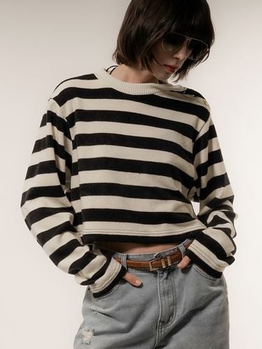 Stripe Cropped Knit Top - UNTAGE - Modalova