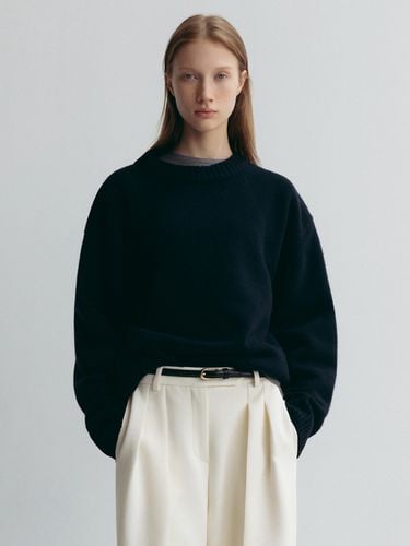 Victoria Wool Sweater (Dark Navy) - LEHA - Modalova