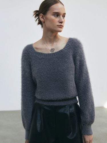 Basic Pullover Knit - Gray - NICK&NICOLE - Modalova