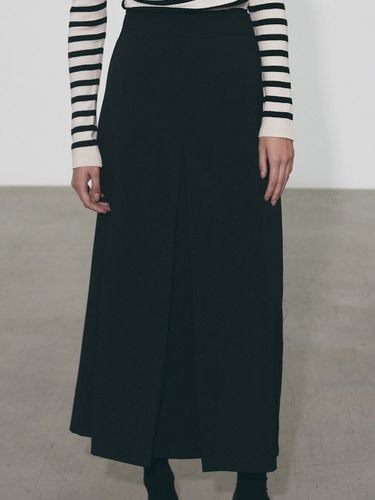 Inverted Banding Long Skirt - Black - NICK&NICOLE - Modalova