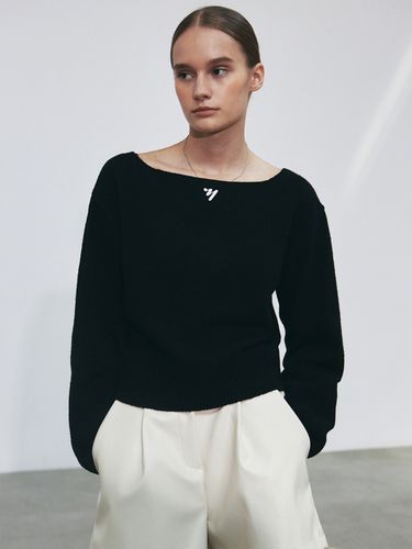 Minimal NNC Boat Neck Knit - Black - NICK&NICOLE - Modalova