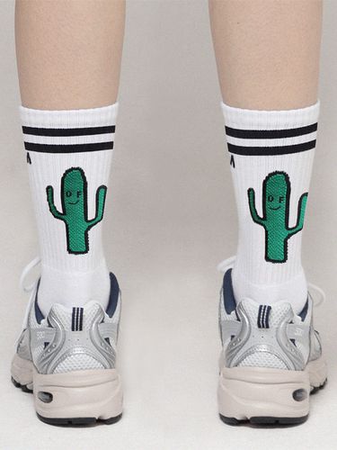 Cactus Logo Socks_White - GRAVER - Modalova