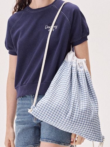 Denim String Backpack_Sky Blue - DEAR MY DEER - Modalova